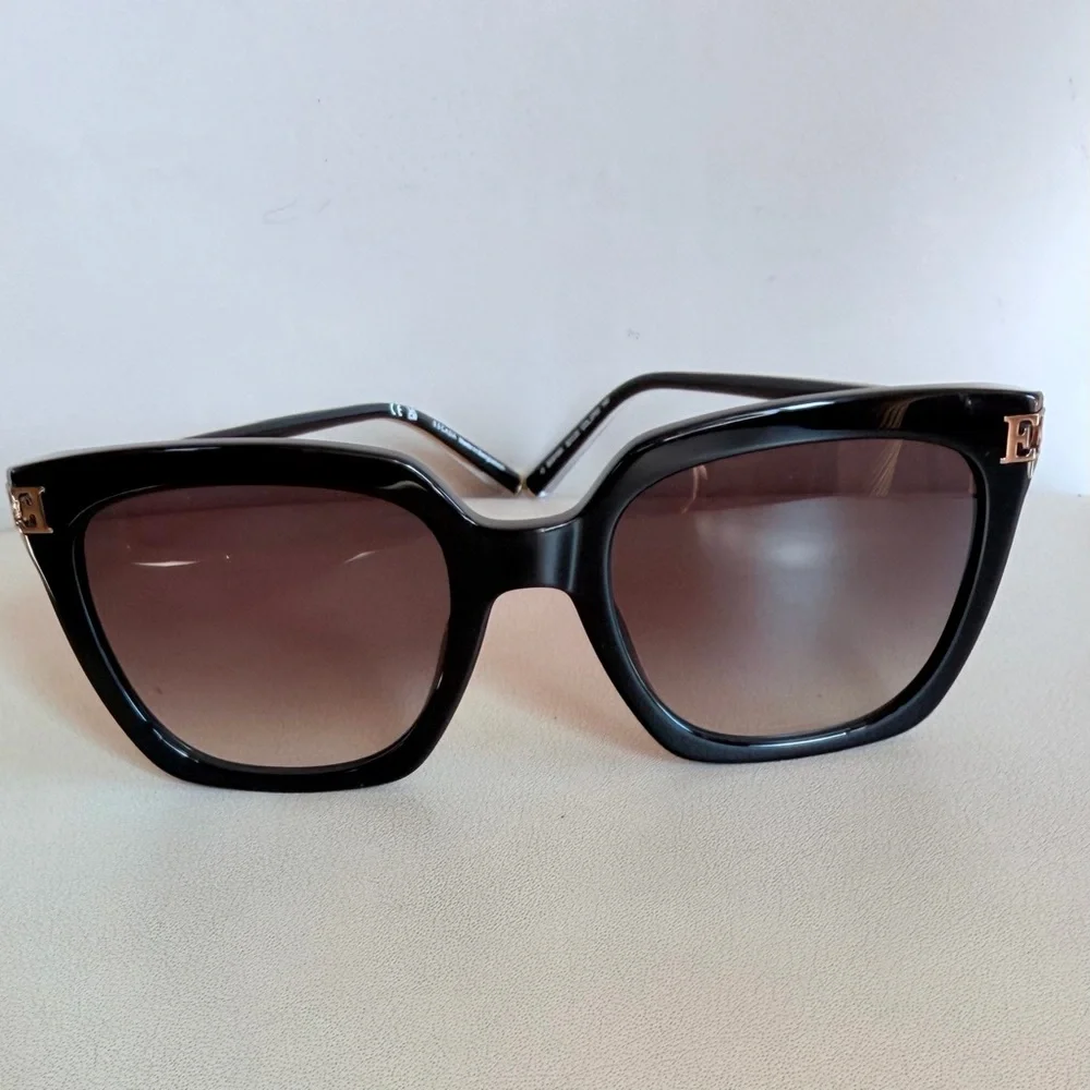 ESCADA SESF56K Black Sunglasses. W/Case & Cloth! NEW! RT $ 169. - Picture 6 of 8